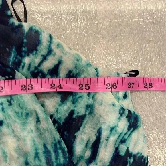 [3XL/24]MichelStudio Collection Blue Tie Dye  Sleeveless MIDI Dress - Picture 9 of 11